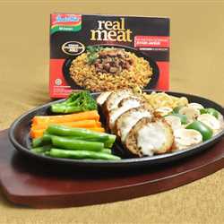 GARLIC CHEESE INDOMIE WITH CHICKEN  MUSHROOM SAUCE